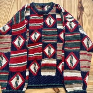 Colorful Geometric Men's Crewneck Sweater
